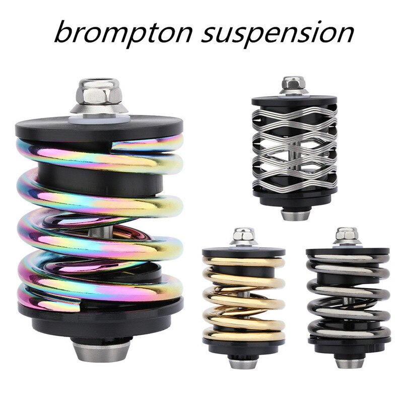 Brompton – amortisseur de vélo pliant en titane, suspension à ressort ultraléger