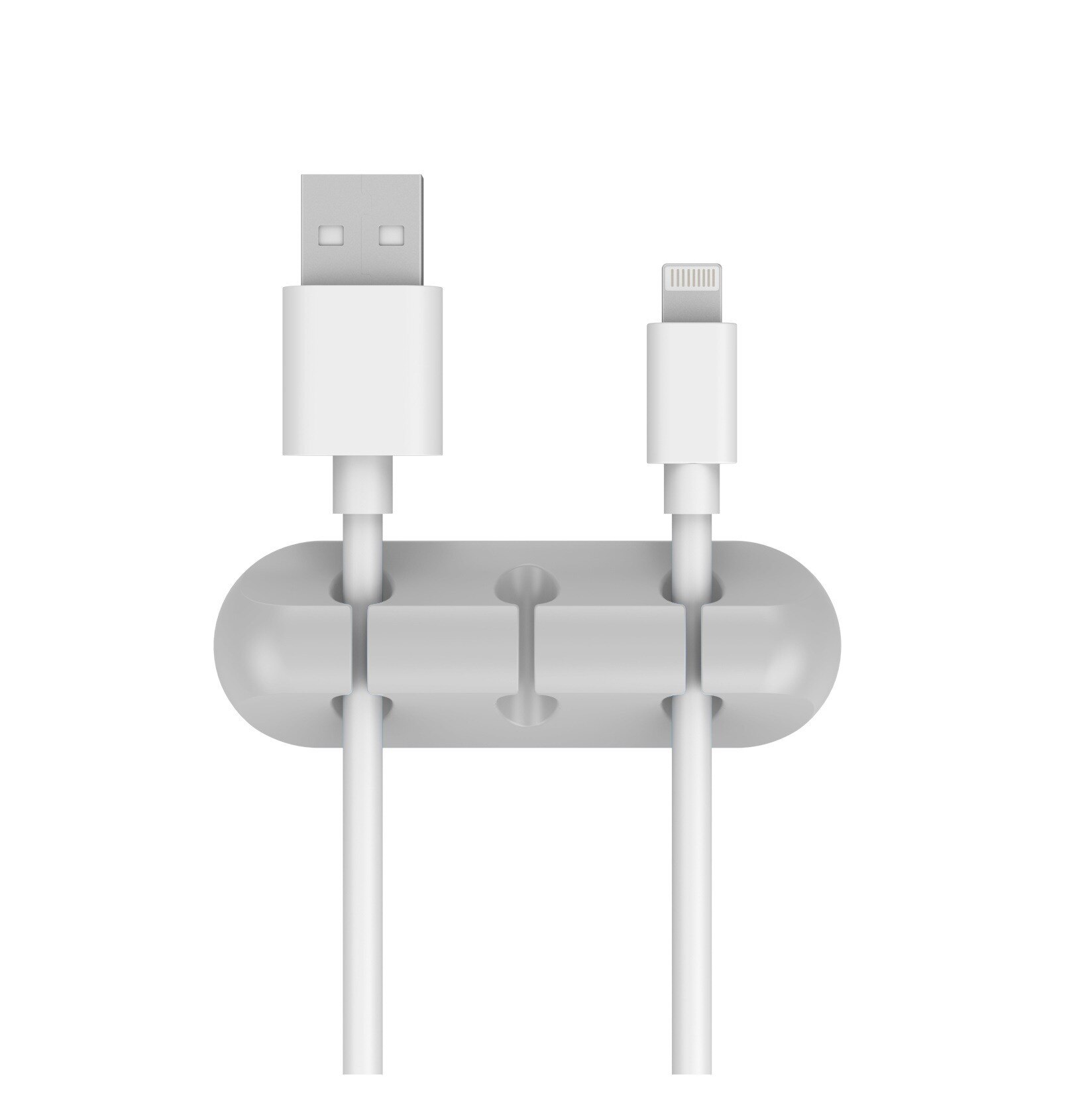 Black Organizer for Cable Protectors Gray Wire Organizer for Chargers 3Hole High-speed Charging Cable Protector Cables Desk: Gray 1 Pack