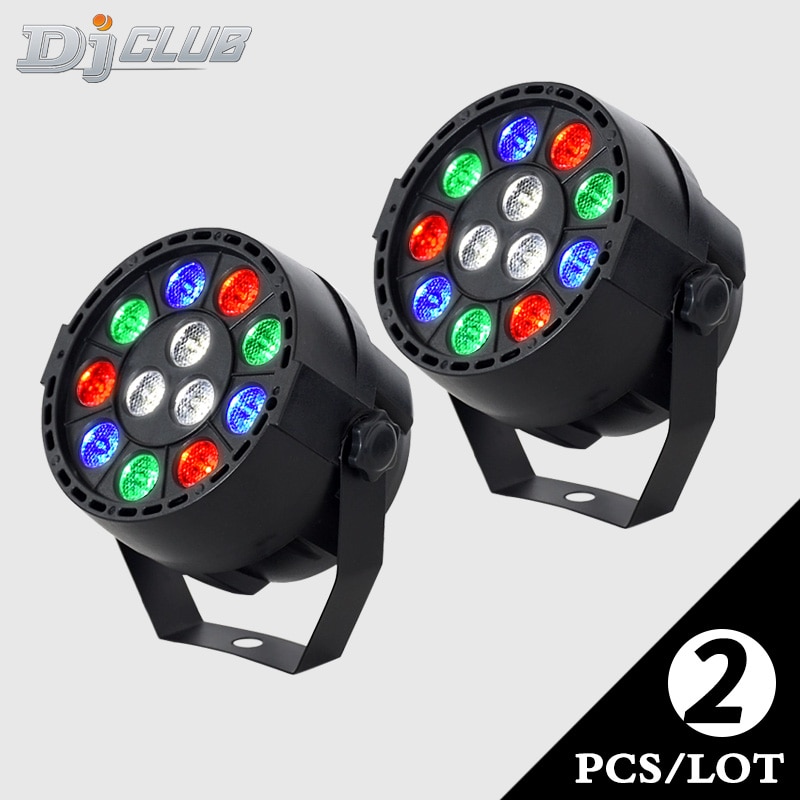 Dj Verlichting Mini Led Flat Par Met 3 Kleuren Disco Rgbw Lier Wassen Komen Op Voice Control Voor Home Party licht