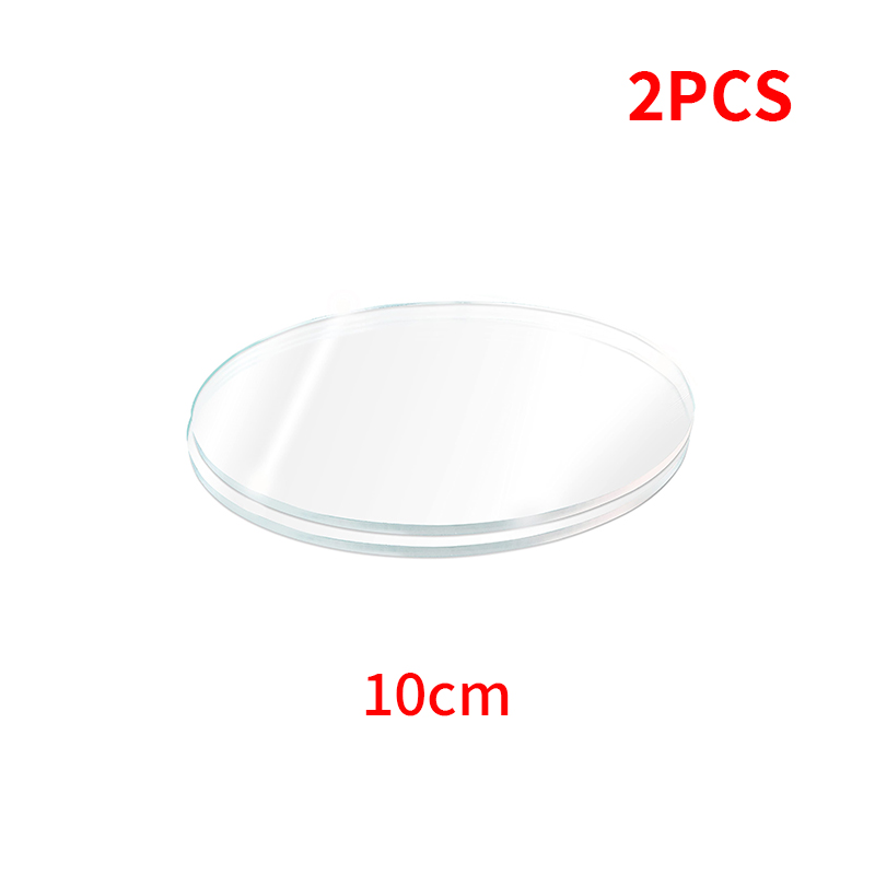 2PCS Round Acrylic Cake Display Board Multi Sizes Transparent Cast Acrylic Circle Discs DIY Craft Cake Display Board Supplies: 2PCS-10cm