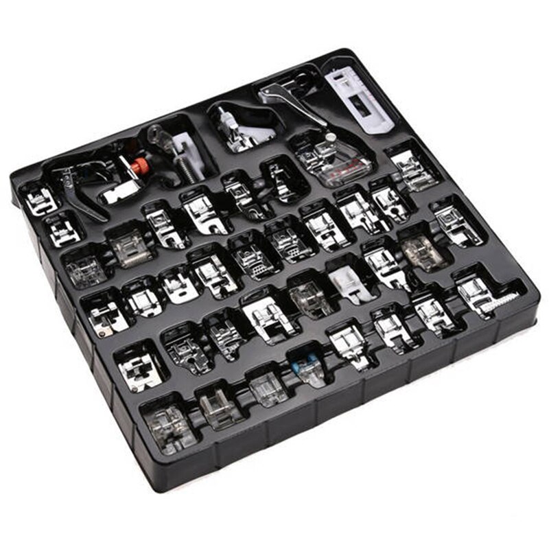 32/52/62/72 pcs Sewing Machine Supplies Presser Foot Feet for Sewing Machines Feet Kit Set With Box For Brother Singer Janome