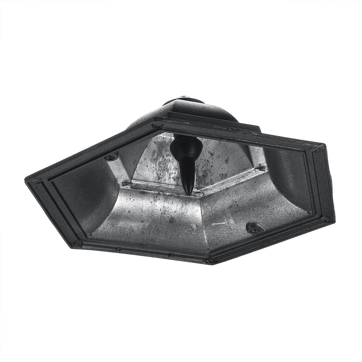 Zwart E27 Outdoor Tuin Decoratie Straat Licht Lantaarn Lamp Hoofd Voor Plaza Tuin Yard AC110-220V
