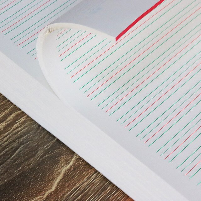 10 Pcs/Set English Exercise Book Pen Calligraphy Paper English Character Writing Exercise Book Notebook