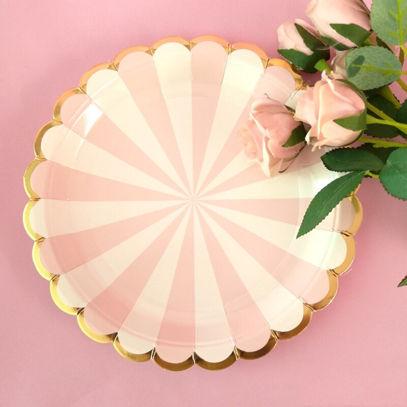 Verjaardagsfeestje Dessert Bureau Wegwerp Diner Plaat Set Kinderen Thema Picknick Decoratie Houten Vork Lepel Mes
