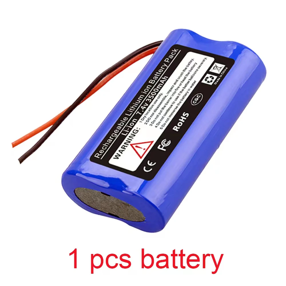 Akumulator litowo-jonowy 18650 7,4 V 3500 mAh z płytką zabezpieczającą PCB: WHITE