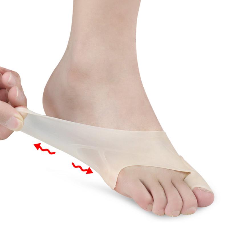 Isovarvas päällekkäisyys silikoni hallux valgus korjain varpaan erottimet nuppi korjaimet jalka sormi halkaisija varpaan suoja ortoosi