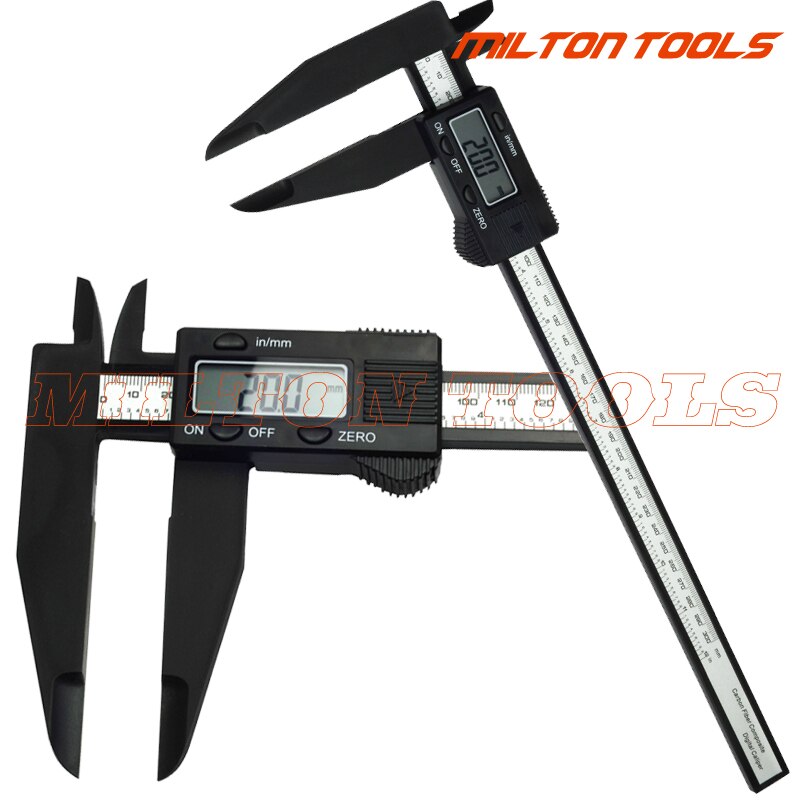 12 inch 300mm 0.1mm Digital Electronic Vernier Caliper with long jaw 90mm plastic digital vernier caliper 0-300mm