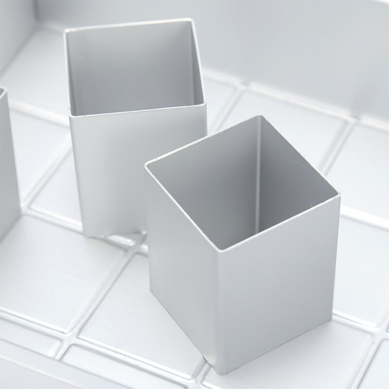 Aluminiumlegering rektangulär kakform bakplåt bokstavsnummer kakform bakform justerbar form choklad bageri bak