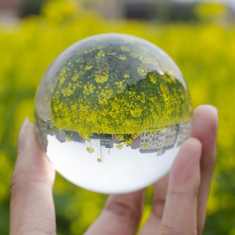 Crystal Ball Large Transparent Crystal Ball Lucky Rainbow Photo Crystal Ball