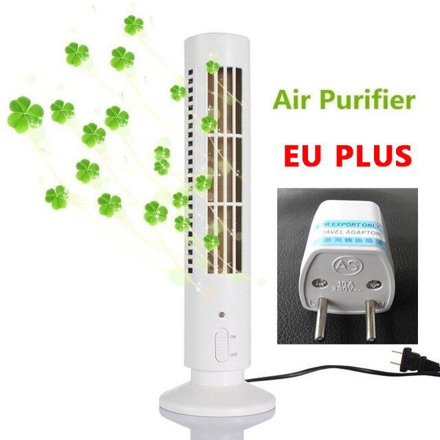 Portable Air Purifier Fresh Air Negative Ion Anion Smoke Dust Home Office Room PM2.5 Purify Cleaner Oxygen Bar Ionizer dfdf: A with EU PLUS