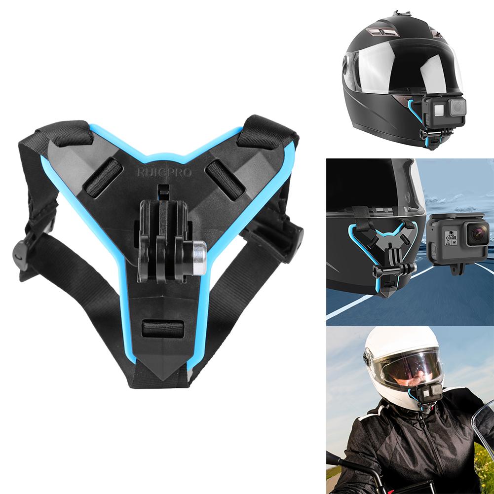 voll Gesicht Helm Kinn Halterung für GoPro Held 7 6 5 Motorrad Helm Kinn Stehen Kamera Zubehör für Gehen Profi Held 9
