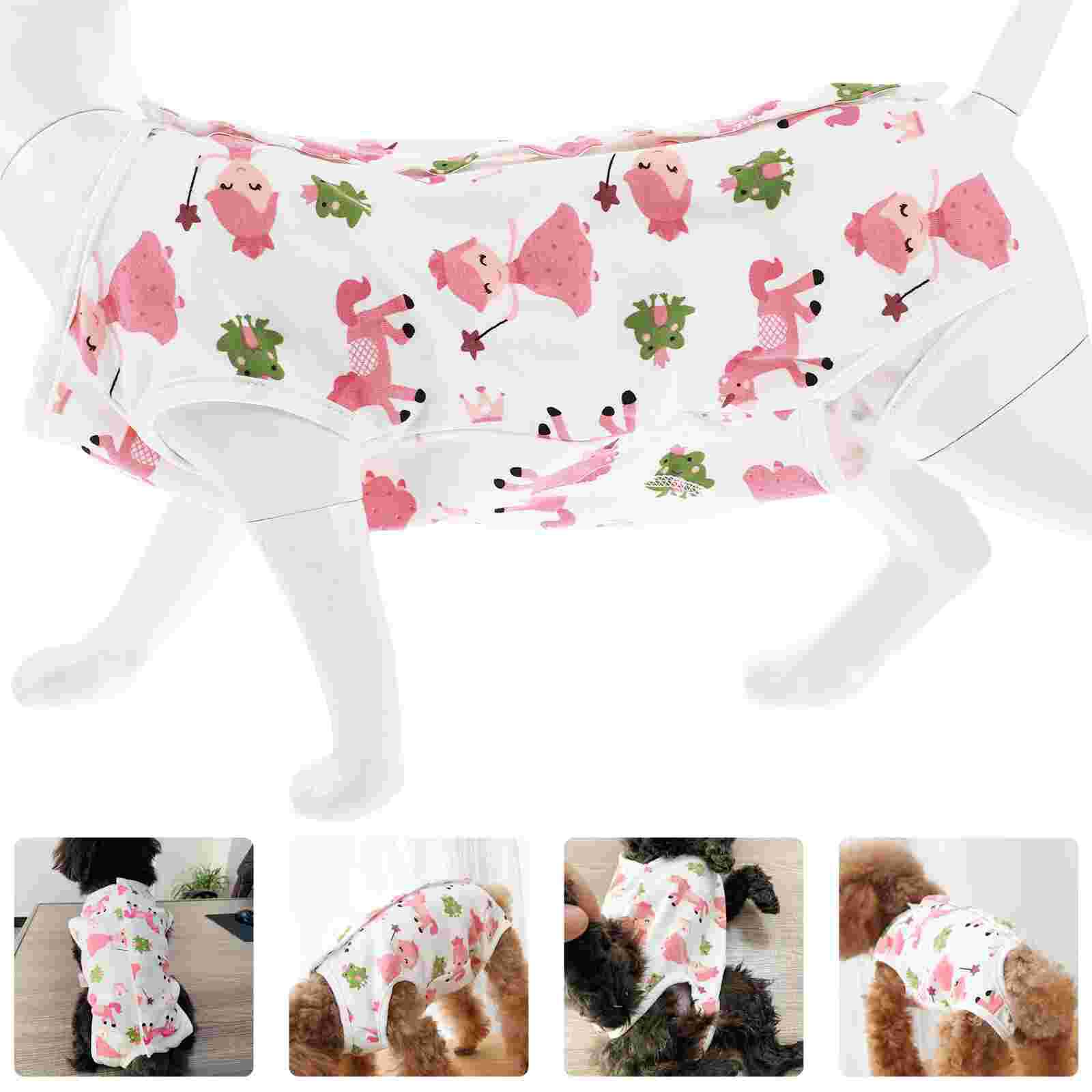 1pc Breathable Chic Pet Skin Diseases Suit Pet Surgery Wear Dog Recovery Suit