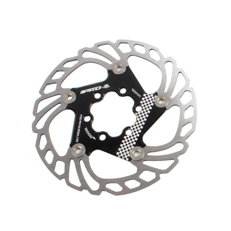 Iiipro Mountian Racefiets Cooling Disc Warmteafvoer Brake Rotor Down Hill Drijvende Fiets Rem: Floating disc black