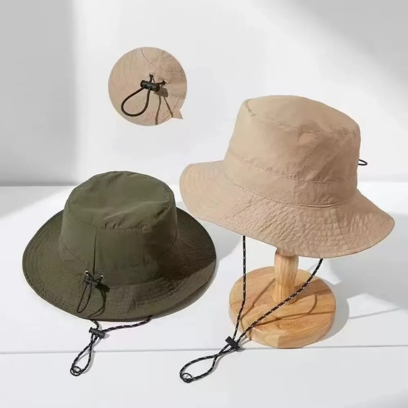 Bucket hat waterdicht, uv-werend, lichtgewicht, draagbaar, geschikt voor buitenactiviteiten zoals vissen, kamperen, wandelen en reizen, met opbergtas.