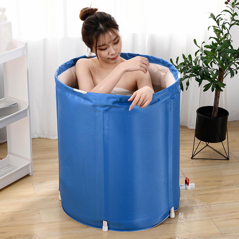 Épaissir PVC Portable SPA baignoire pliant adulte bébé enfant baignoire Non gonflable confortable ménage salle de bain baignoire bac à douche