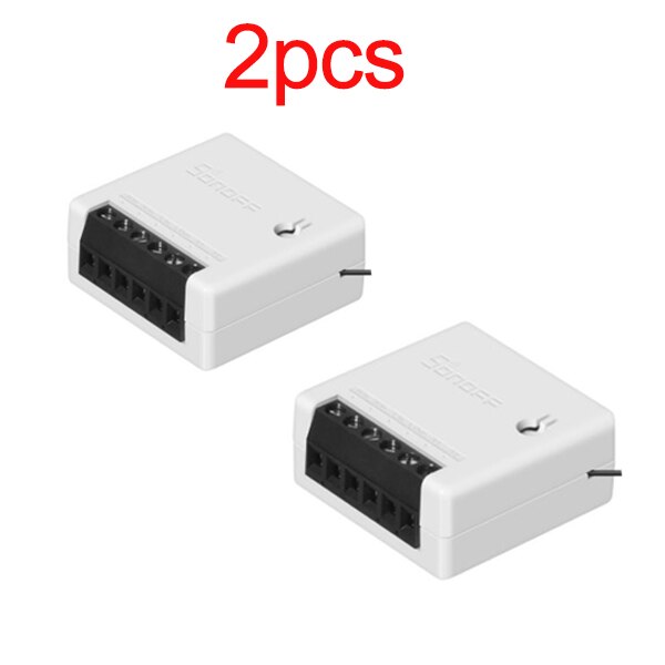 1/10Pieces Sonoff Mini DIY Smart Switch Small Ewelink Remote Control Wifi Switch Support An External Work with Alexa Google Home: Sonoff Mini 2PCS