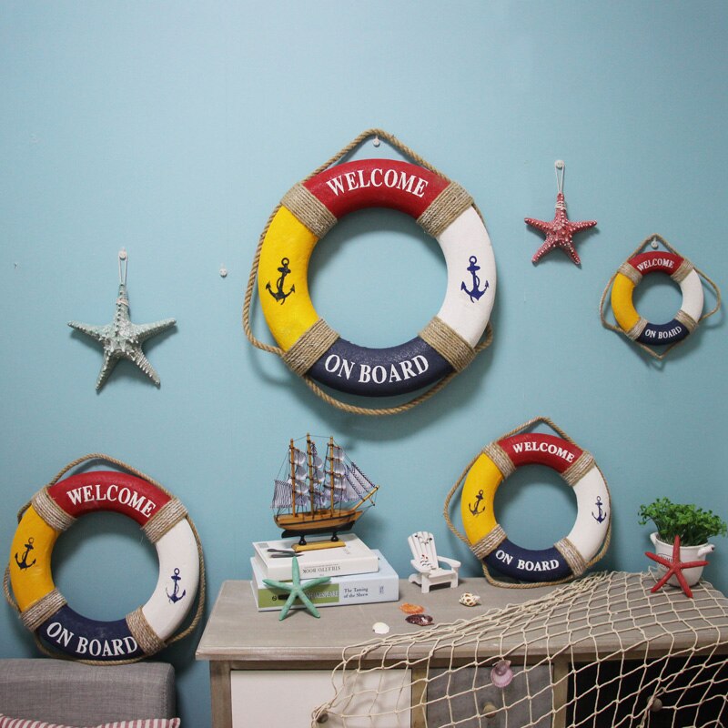 Reddingsboei Ring Boot, Zee Reddingsboei Opknoping Op De Boot, Mediterrane Stijl Home Decoratie Muur