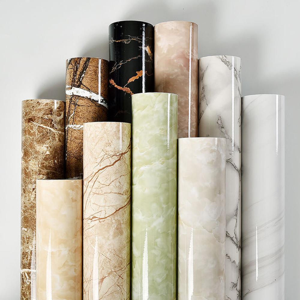 3m og 5m/ ruller selvklæbende marmor vinyl anti lampe sort tapet møbler dekorative vandtætte køkken backsplash klistermærker