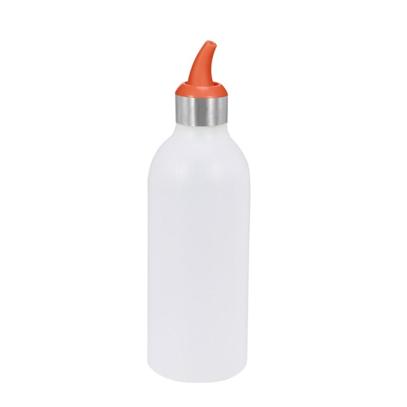 50LB Condiment Dispenser Refillable Condiment Container for Kitchen Use White Dispensing Bottles Empty Bottle Plastic: Orange