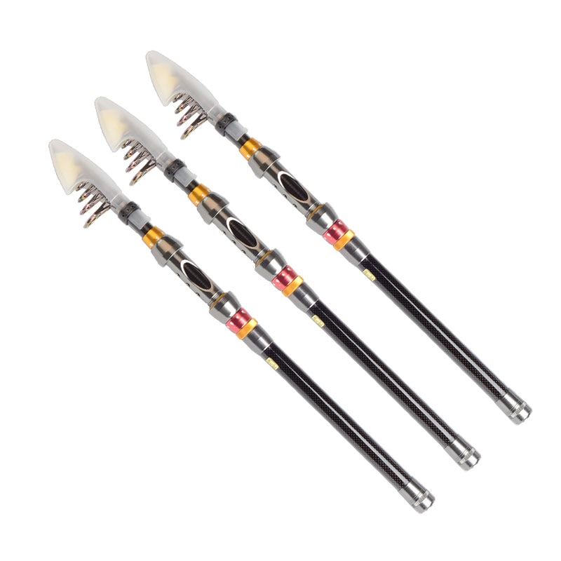 99% Carbon 1.8M 2.1M 2.4M 2.7M 3.0M 3.6M Portable Telescopic Fishing Rod Spinning Fish Hand Fishing Tackle Sea Rod Ocean rod
