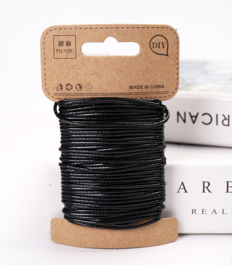 10m 1,5mm encerado hilo de poliéster cable Multi-Color Lino cadena cordón macramé cable del hilo de rosca para pulseras llaveros de hacer: 6