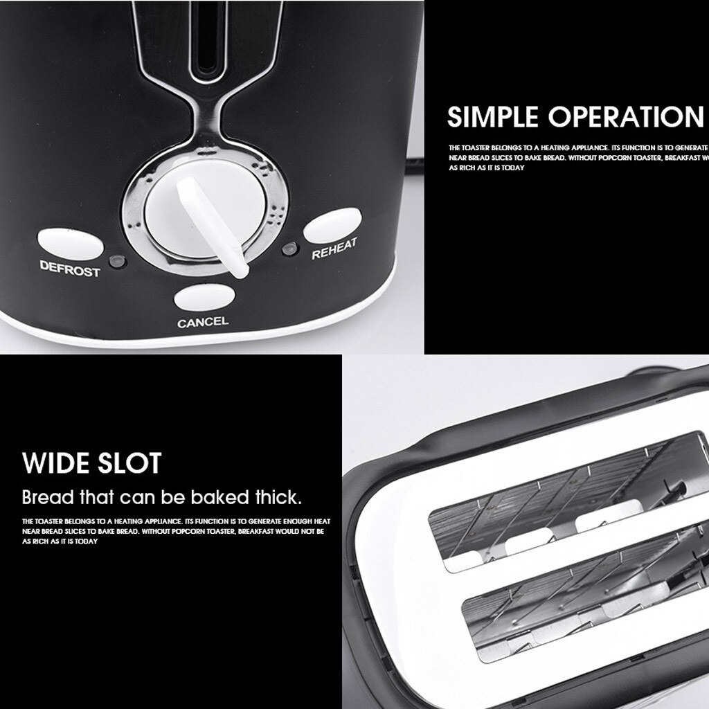 2 Piece Automatic Toaster Large Capacity Bread Makers Toaster Home Bread Maker Breakfast Toaster Tost Makinesi