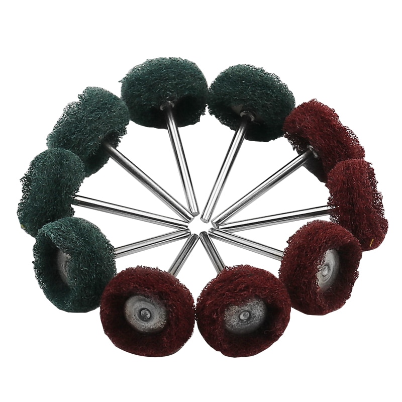 30pcs 1/8" Shank Steel Wire Brushes Dremel Rotary Wire Brushes Metal Wheel Polishing Set fits Rotary Tool Dremel Accessories