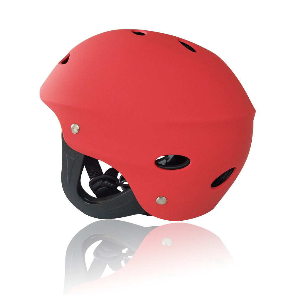 Sport h -8800 hjelm hvid / gul / rød / sort farve fuldskårne hjelme ski / skøjtehjelme vandsport hjelm: Rød / L