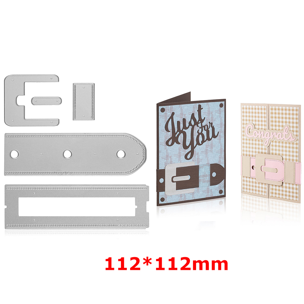 Metal Cutting Dies Pull-out Corner Pocket Slot Edge Frame for DIY Scrapbooking Album Decorative Paper Card Die Making Template: LIGHT BLUE
