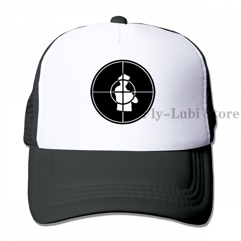 Public Enemy Cr Baseball cap men women Trucker Hats adjustable cap: 3-Black