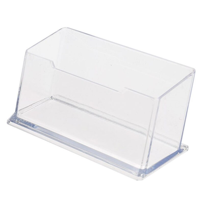 1pcs Clear Desk Plank opbergbox Display Stand Acryl Plastic transparante Desktop Visitekaarthouder