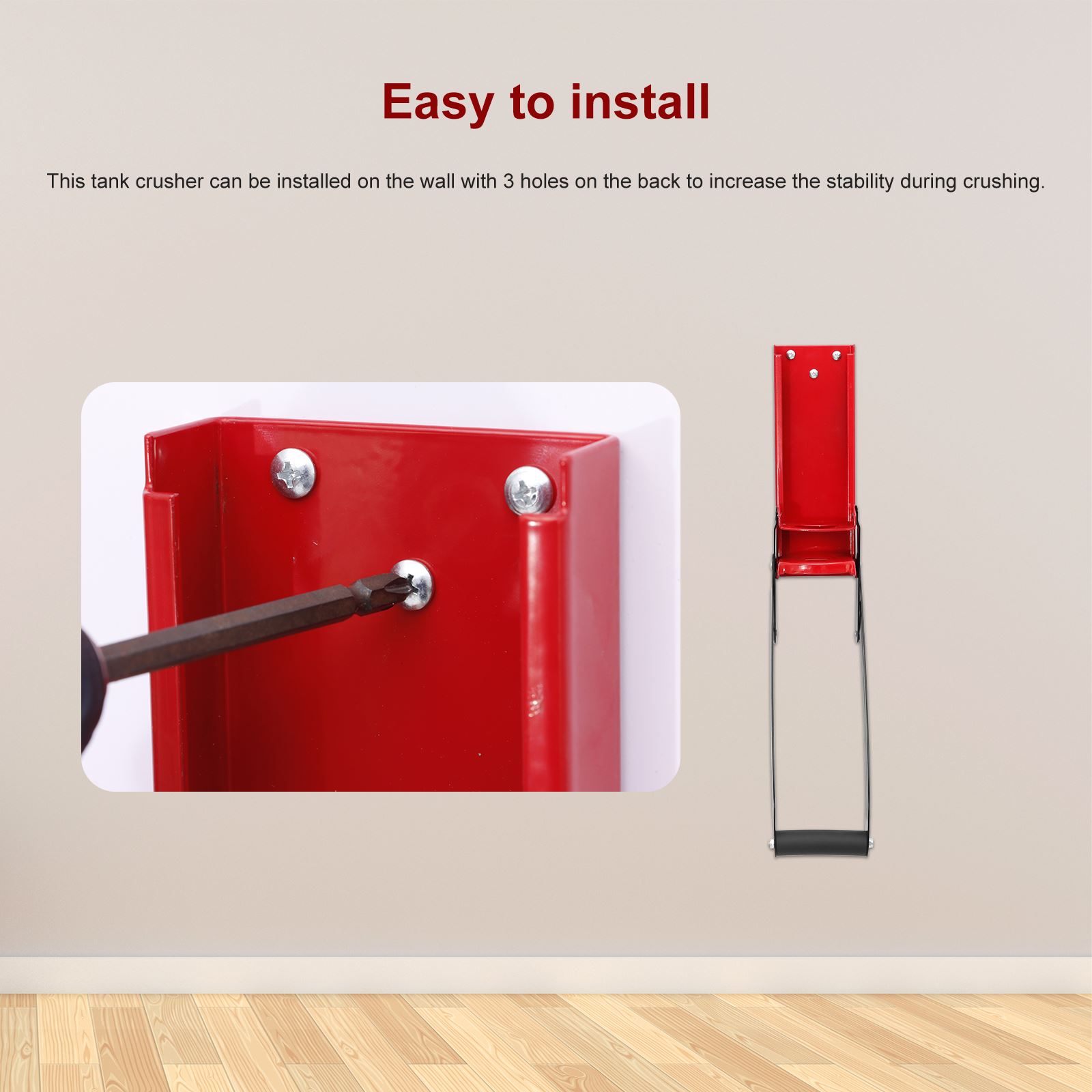 16oz 500ml Cans Can Press Kitchen Bottle Press Can Opener Kitchen Tools Suitable for Flattening Tin Cans Can Bottle Opener