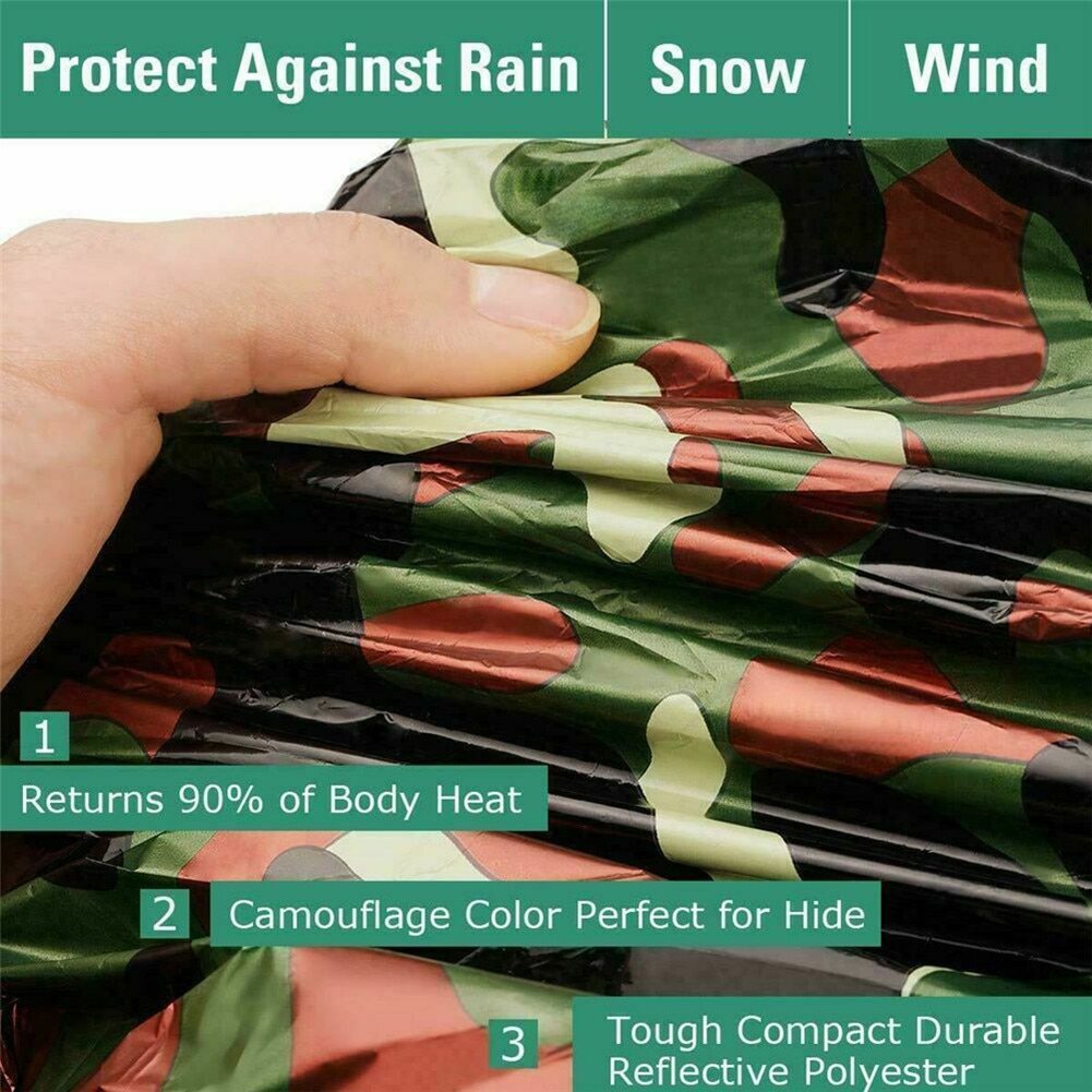 Ultralight Portable Camping Sleeping Bag Waterproof Camouflage Outdoor Emergency Sleeping Bag Camping Travel Hiking