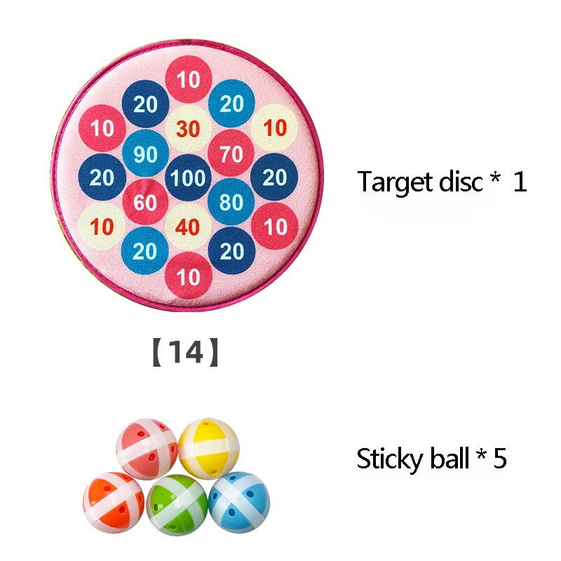 Cloth Dartboard Sets Kids Toys Safety Sticky Ball Target Darts Toy Children's Target Toy Safety Game Children Dart Toys: 10