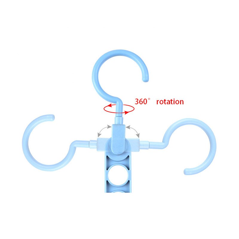 Magic 9-hole Support Circle Clothes Hanger Clothes Drying Rack Multifunction Plastic clothes rack Home Storage folding Hangers