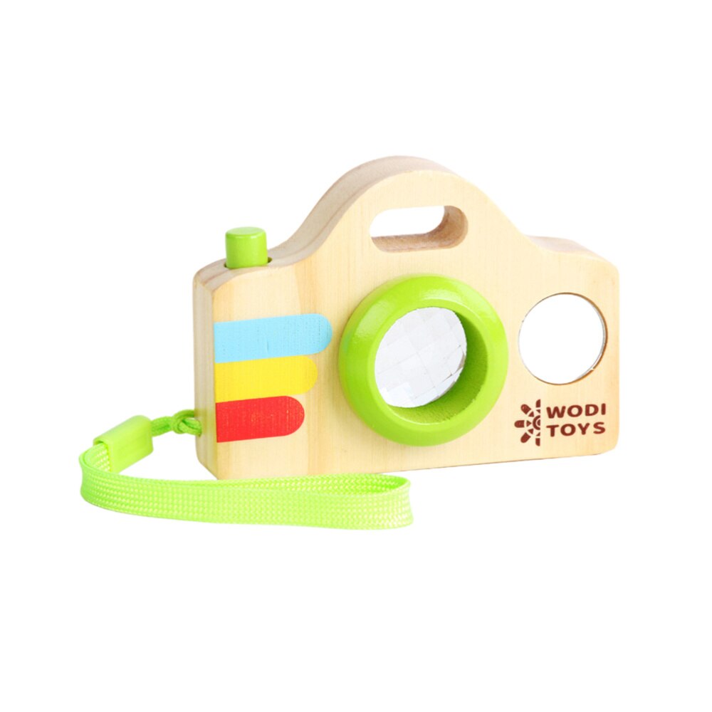 1Pc Caleidoscopio Giocattolo Caleidoscopio di Legno A Forma di Macchina Fotografica Caleidoscopio di Apprendimento Precoce Del Giocattolo per Bambini Giocattolo Educativo per I Bambini A Casa Childr