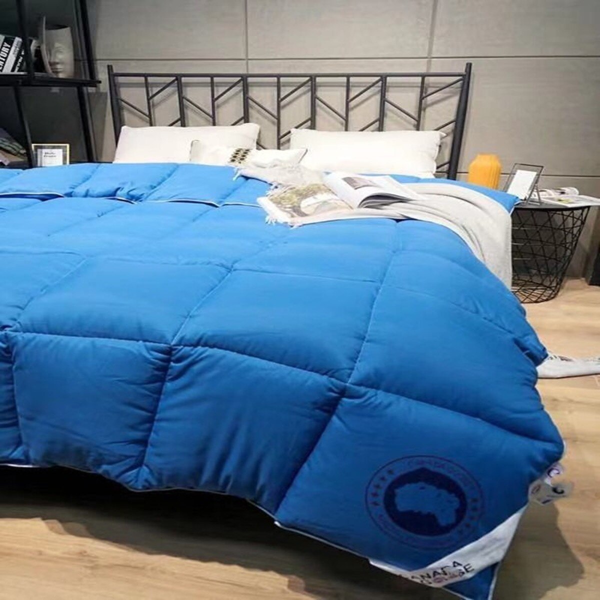 Pure Katoenen Dekbedovertrek Met Dikke Warme Gans Eendendons Voor Herfst En Winter Veer Quilts