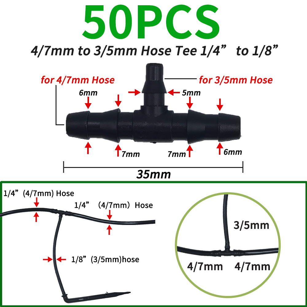 25PCS Bend Arrow Dripper Micro Drip Irrigation Kit Emitters for 3/5mm Hose Garden Watering Saving Micro Dripper Greenhouse: Blue