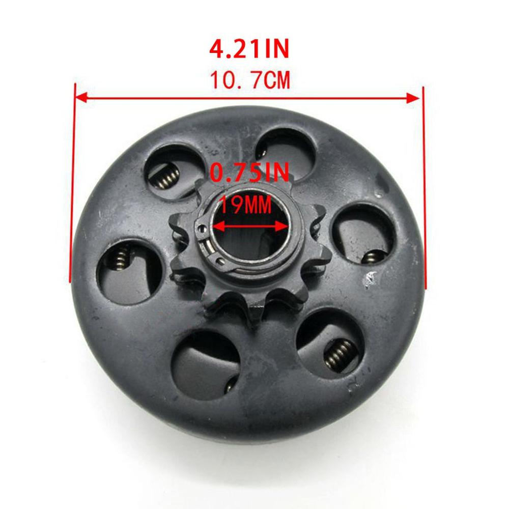 Holdbar kobling atv atv karting centrifugal kobling 10t tand 19mm indre hul med 420 kæde let at installere