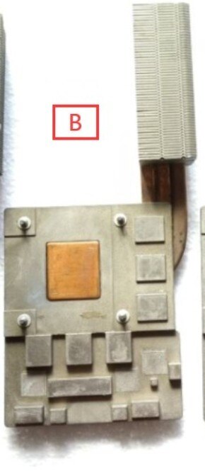 Original laptop CPU cooler GPU cooler heatsink cooling fan For MSI GT60 MS-16F3 MS-1762 GT70 GT780 1761 1762: B GPU heatsink