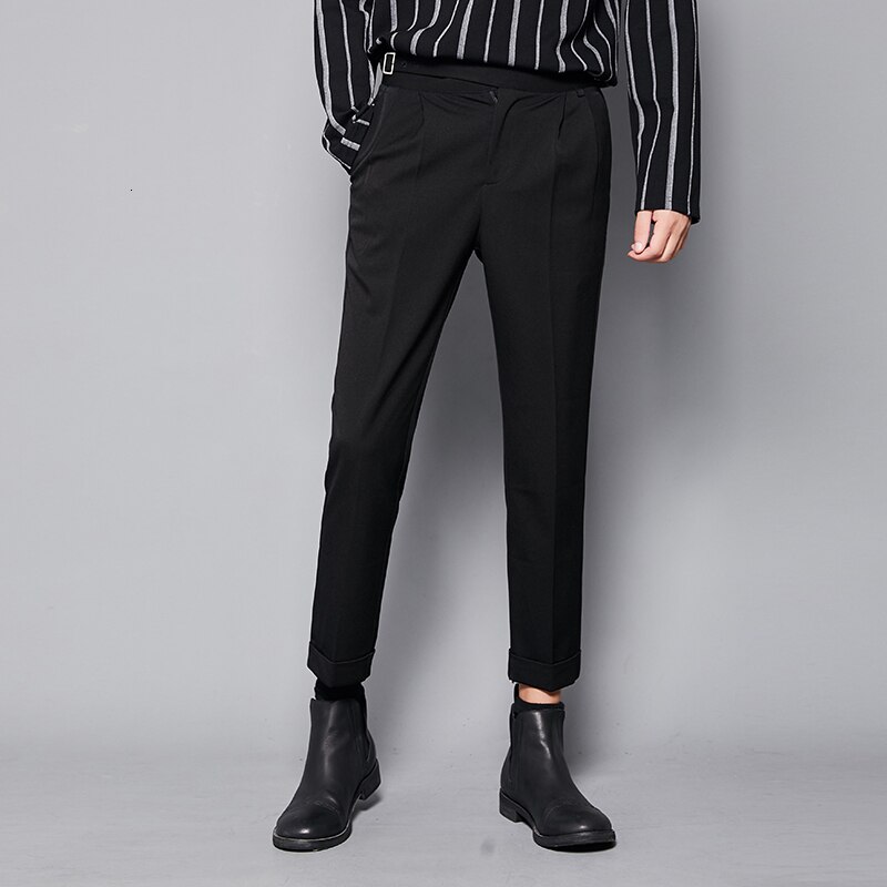 Pantalon crayon décontracté pour homme, style vintage, collection automne 0094: Noir / Code xl 32 code