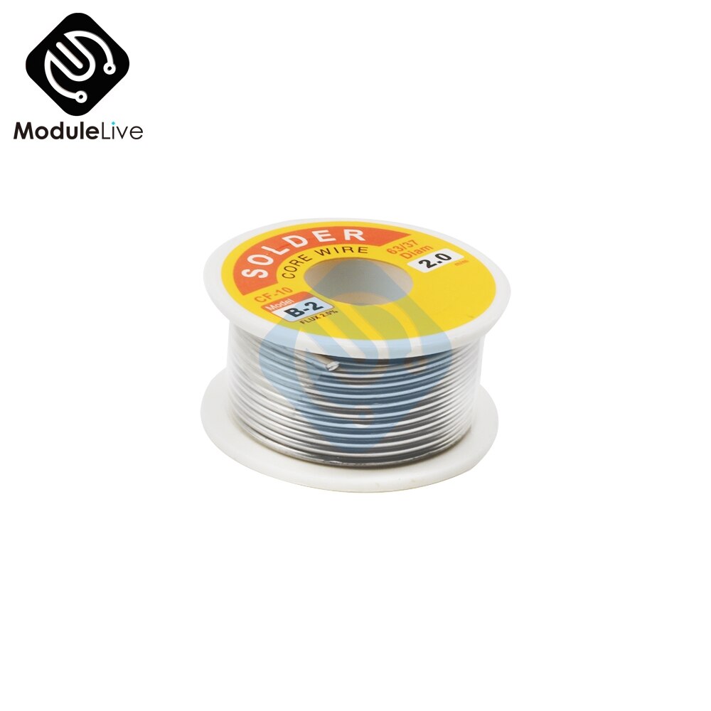 2.0MM rosin core solder wire 100g Rosin Core Welding Wires Tin Lead Solder Iron Wire Reel Soldering Tool Supplies DIY Kit