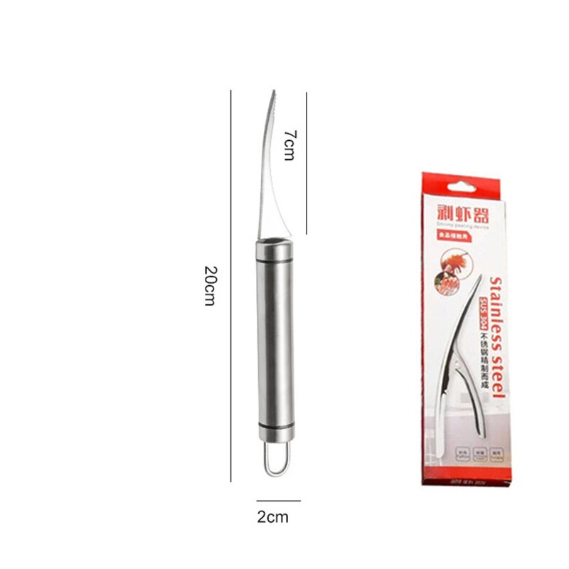 Stainless Steel Shrimp Lobster Cutter Peeling Knifes Shrimp Stripper Shrimp Line Shell Remover Seafood Tools Kitchen Accessories: A