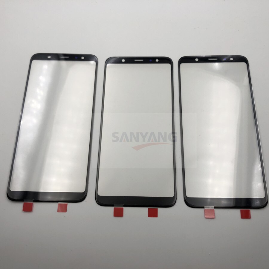 Lentille extérieure originale en verre d'écran tactile avant d'affichage à cristaux liquides pour Samsung Galaxy A6 SM-A600F A600 A6 Plus A605 A600F A605F