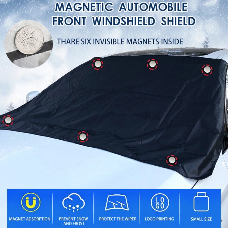 Winter Auto Magnetische Zonnescherm Cover Voorruit Sneeuw Zonnescherm Waterdicht Protector Cover Vouwen Storge Voorruit Cover