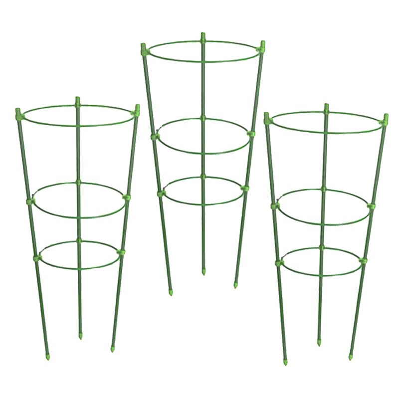 3 uds. Soporte duradero para plantas trepadoras soporte de amarre para plantas de 450mm de altura herramientas de jardín enrejado de verduras Marco de soporte para plantas