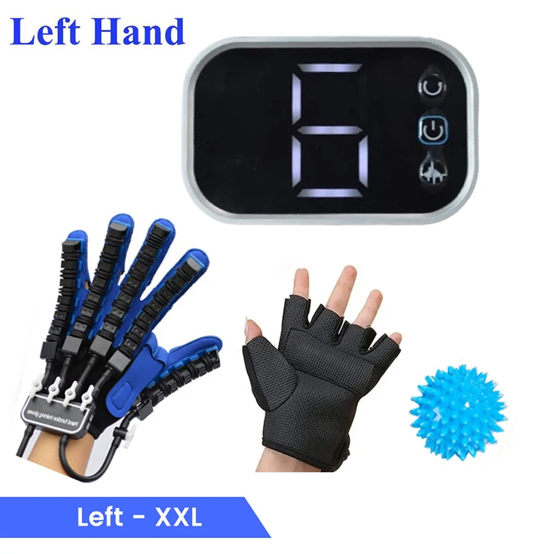 Handrevalidatie Robot Fysiotherapie Handschoenen Hemiplegie Apparaat Beroerte Recovery Apparatuur Linker Rechterhand Therapie Massage Handschoen: Oranje