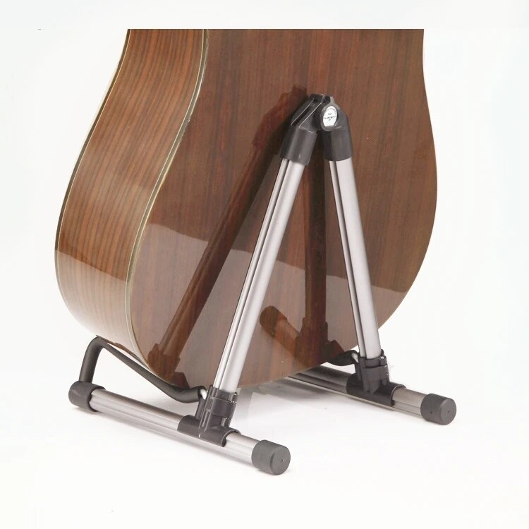 Gitarren ständer Aluminium legierung faltbar abnehmbare A-Rahmen für Gitarren Bass Ukulele tragbare Halterung: Silber