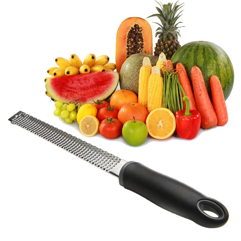 Käse Schokolade Reibe Zitrone Obst Zester dauerhaft Scharf Schaber Edelstahl Küche Werkzeug einstellen Reinigung Pinsel