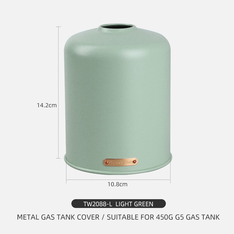Thous Winds 450/230g Gas Canister Metal Cover Protector Outdoor Camping Gas Fuel Cylinder Storage Bag Canister Cover Protector: TW2088-L
